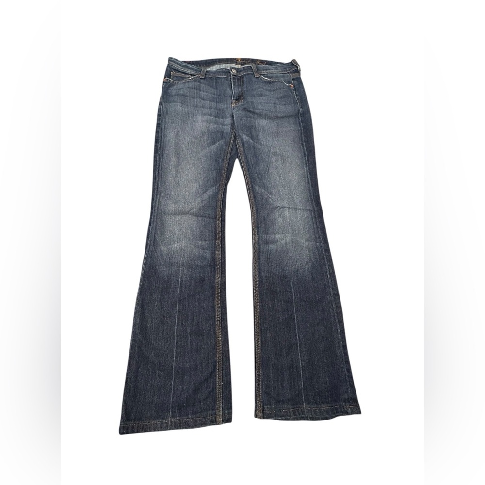 7 For All Mankind Women's Dark Blue Boot Cut Jeans